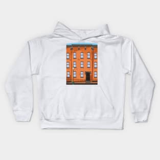 Brownstone Buildings Kids Hoodie